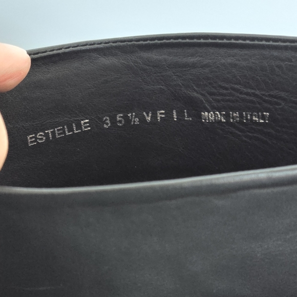 BALLY Estelle Pull On High Heel Black Leather Boot Size US 5 - Picture 12 of 12